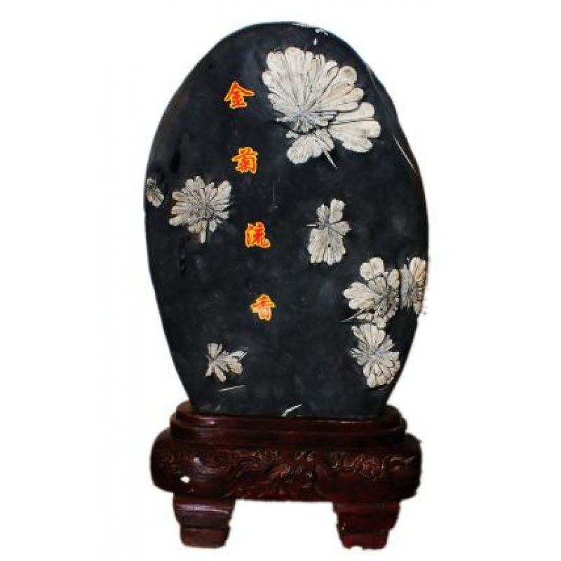 天然奇石 大型菊花石原石 天然菊花石 图案石/观赏石400多斤 