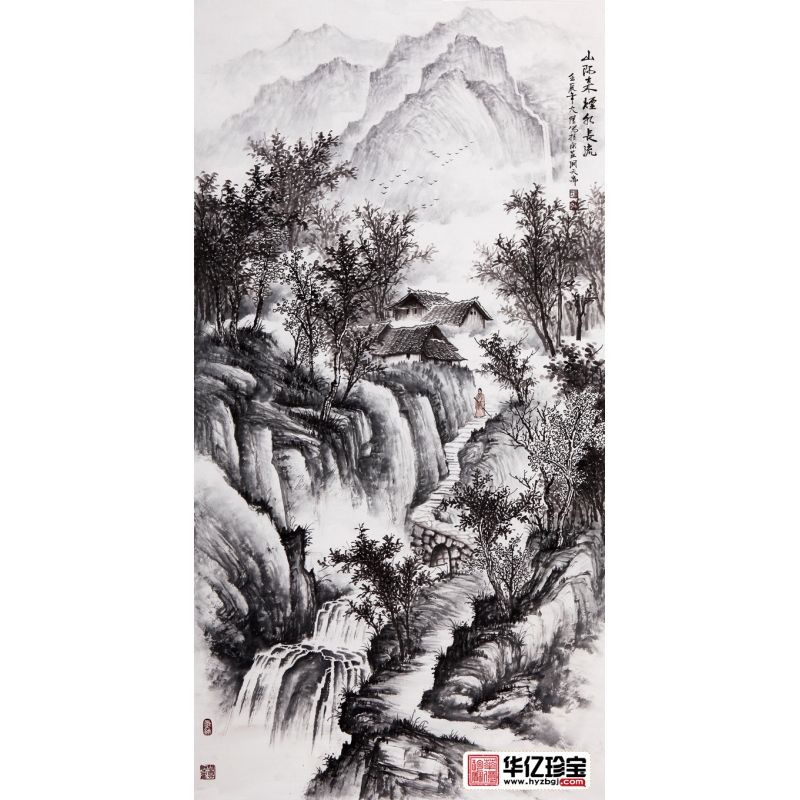 山水四条屏宋唐新品力作国画作品《春夏秋冬》】山水四条屏宋唐