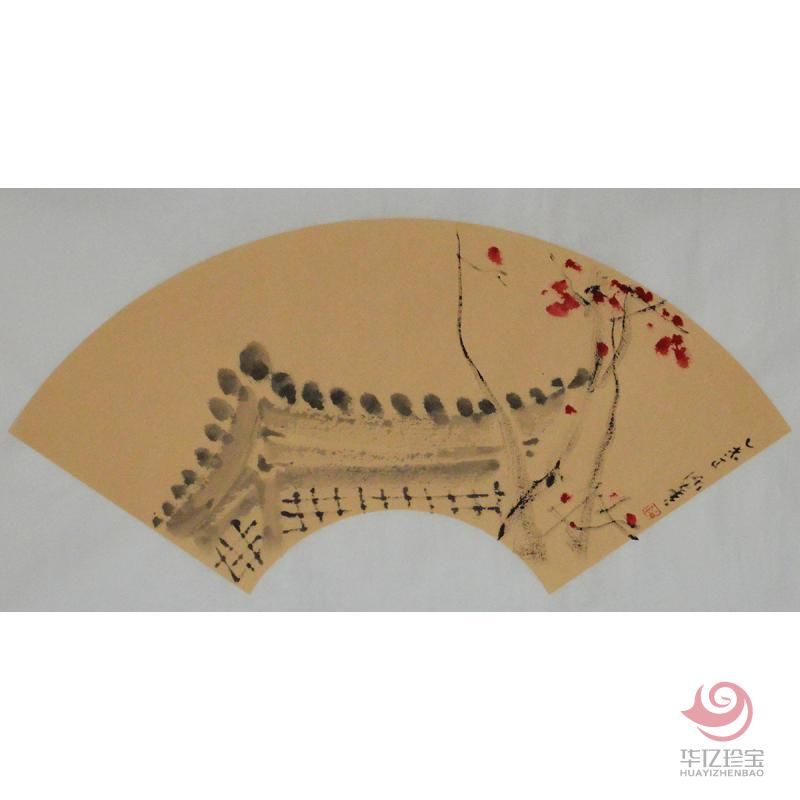 王跃奎《花鸟画二》33x33cm