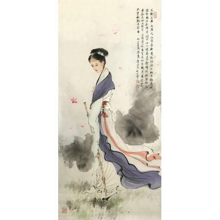 赵永夫《花谢花飞花满天》四尺竖幅