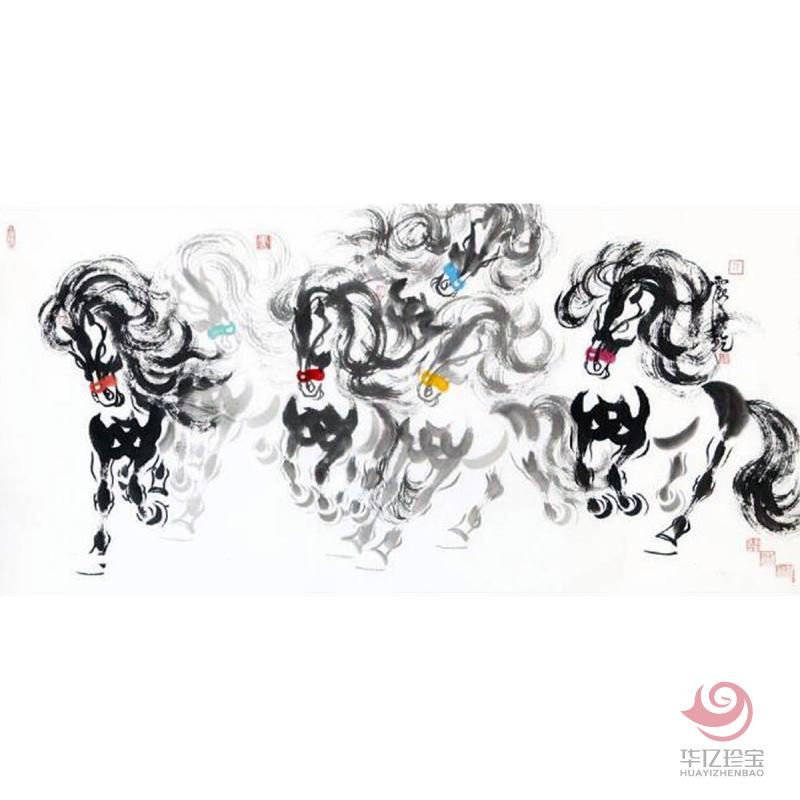 郭震乾《天骄行》四尺对开