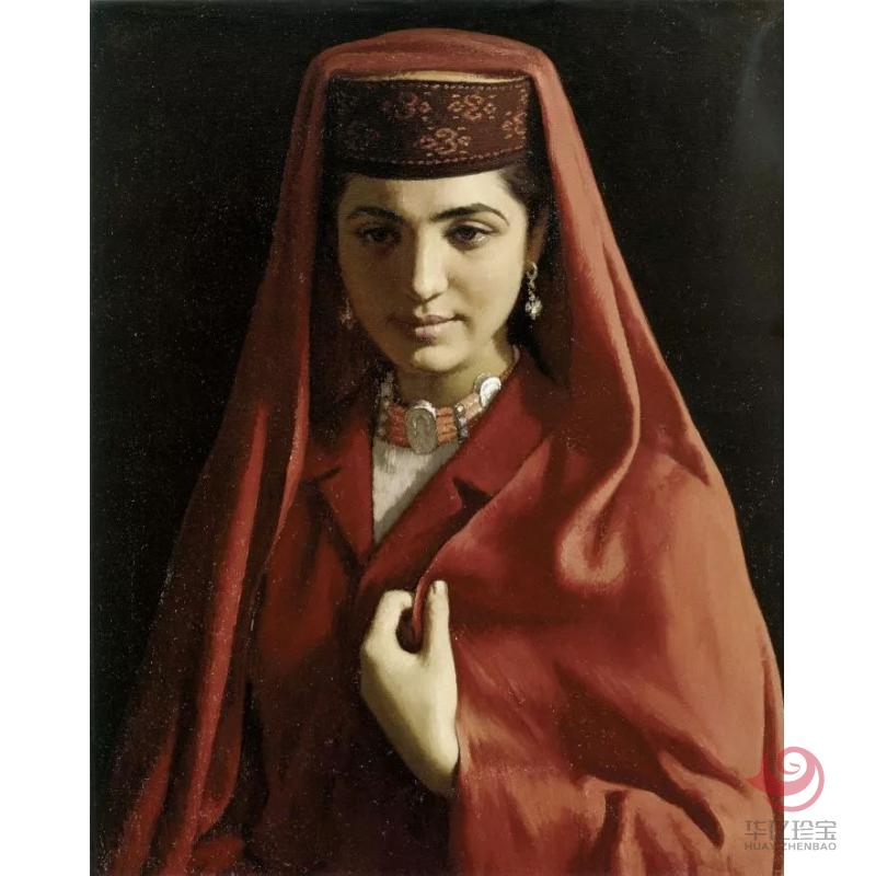 靳尚谊油画作品《人物》