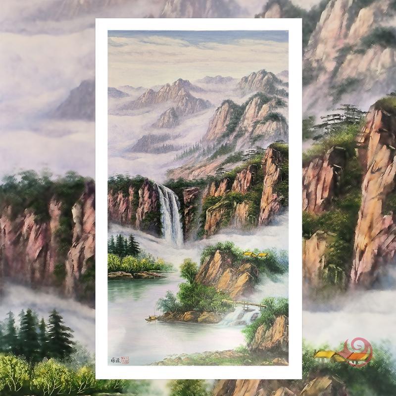 刀画协会主席张维源6.48平尺油画（刀画）作品