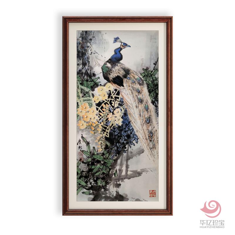 任广彬2平尺花鸟写意作品《鸟语花香》