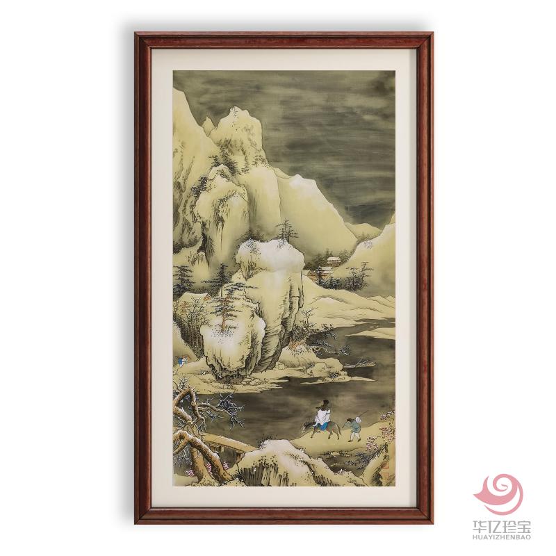 任广彬4平尺山水作品《访友图》