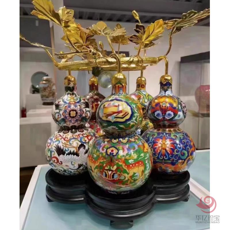 五福泰瓶景泰蓝-张同禄作品