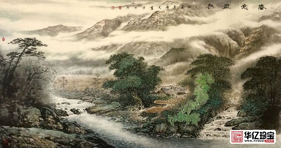山水实力派画家胡爱民ZUI新作品《春意盎然》 山水实力派画家胡爱民ZUI新作品《春意盎然》