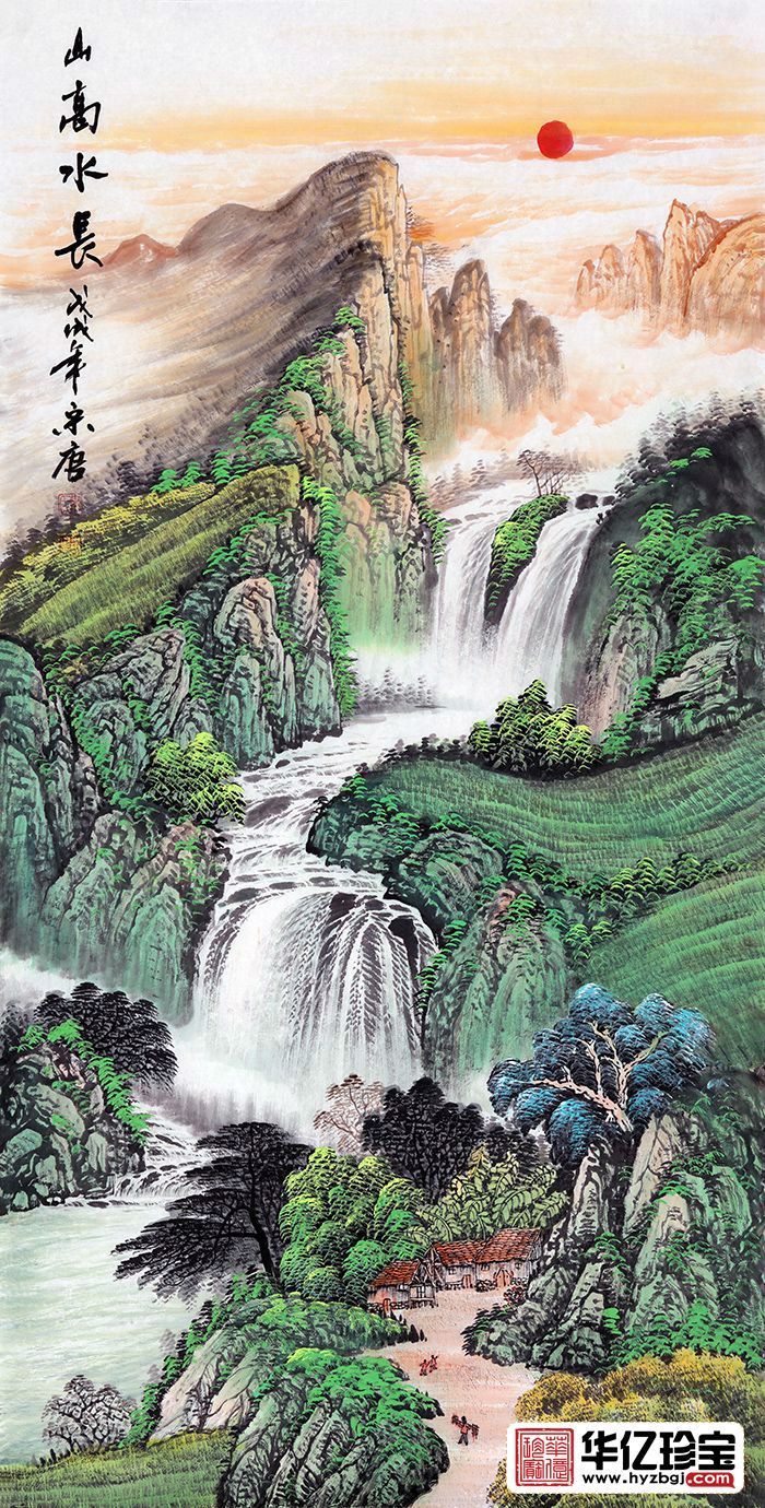 2018ZUI新装饰画 宋唐新品风水画作品《山高水长》 2018ZUI新装饰画 宋唐新品风水画作品《山高水长》