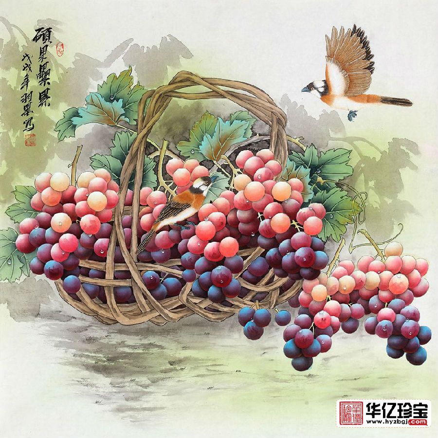 新生代潜力画家羽墨作品《硕果累累》 新生代潜力画家羽墨作品《硕果累累》