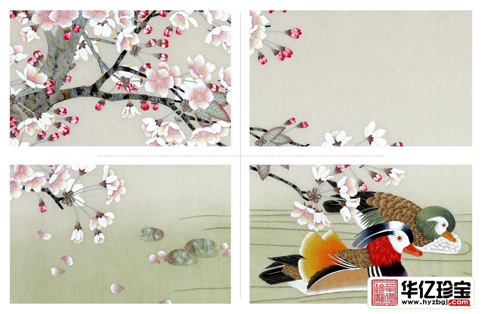 国家一JI美术师张洪山新品鸳鸯图《相濡以沫》