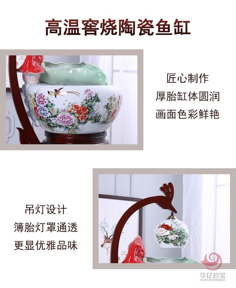 景德镇陶瓷富贵有余粉彩陶瓷缸 景德镇陶瓷富贵有余粉彩陶瓷缸