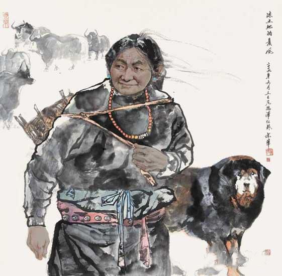 尼玛泽仁《冻土地的晨风》