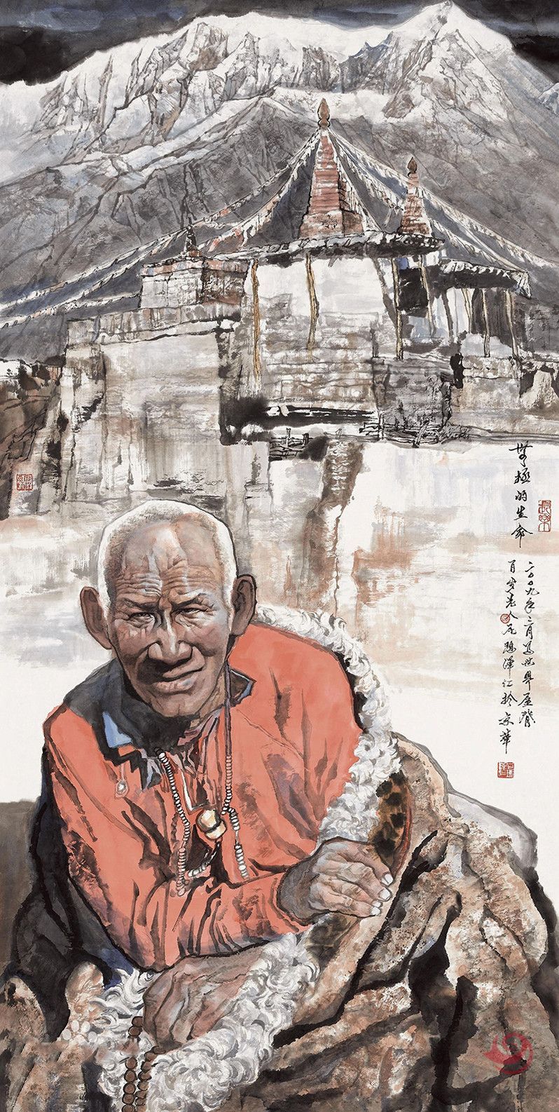 中G当代实力名家--尼玛泽仁《无极的生命》