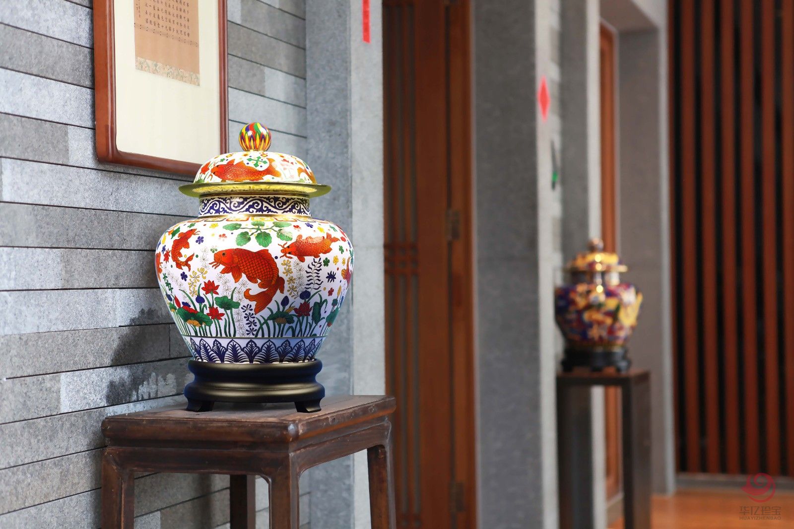 中G工艺美术大师 戴嘉林景泰蓝《金玉满堂》财富罐