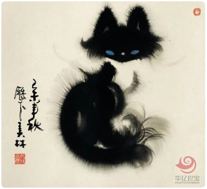 韩美林大师作品《狐狸》设色纸本 韩美林大师作品《狐狸》设色纸本