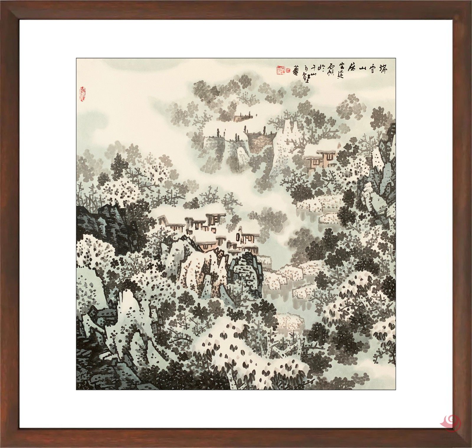 江南雪流派创始人 王石帆4平尺作品《瑞雪山居》 江南雪流派创始人 王石帆4平尺作品《瑞雪山居》