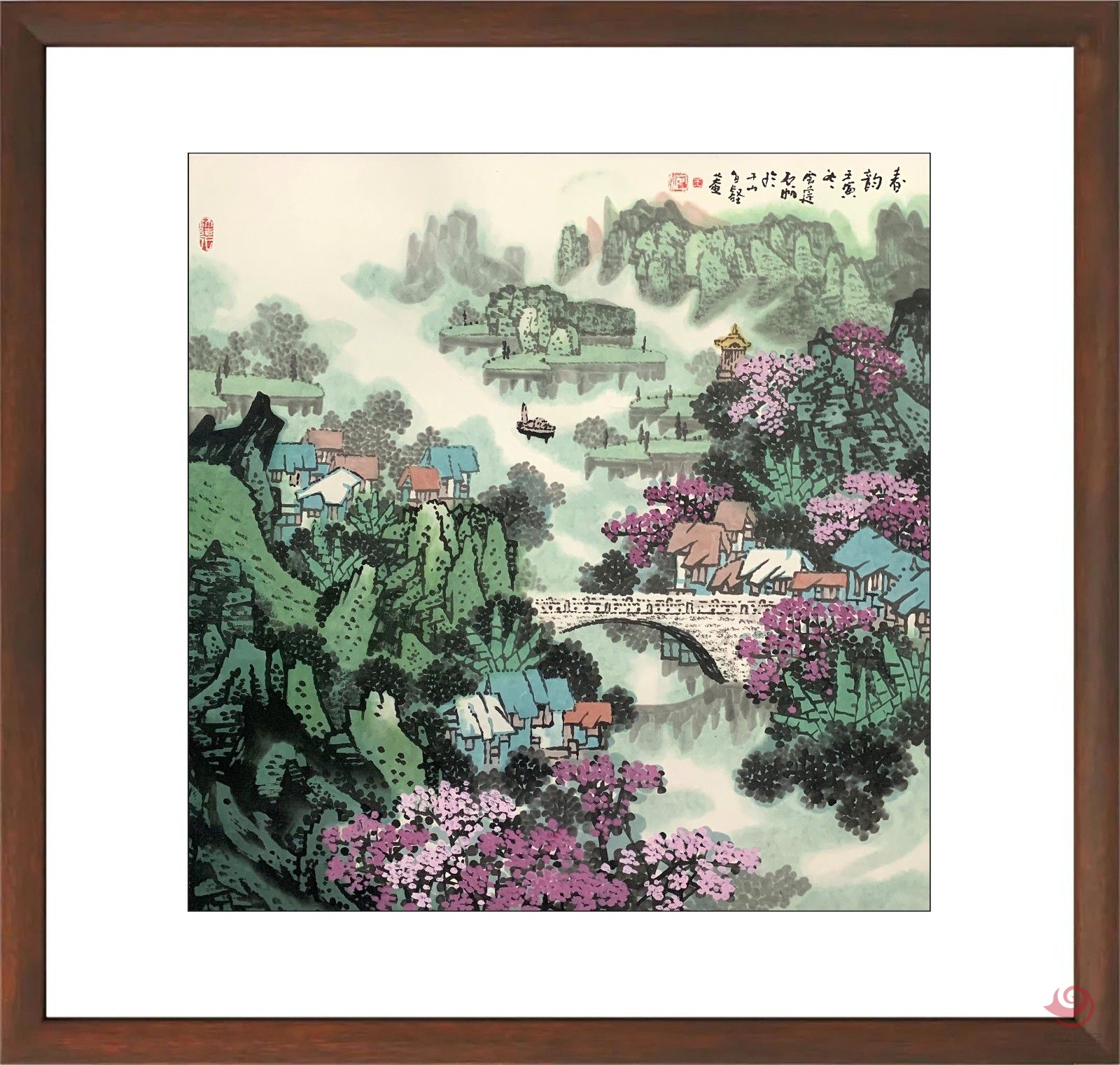 江南雪流派创始人  王石帆4平尺作品《春韵》