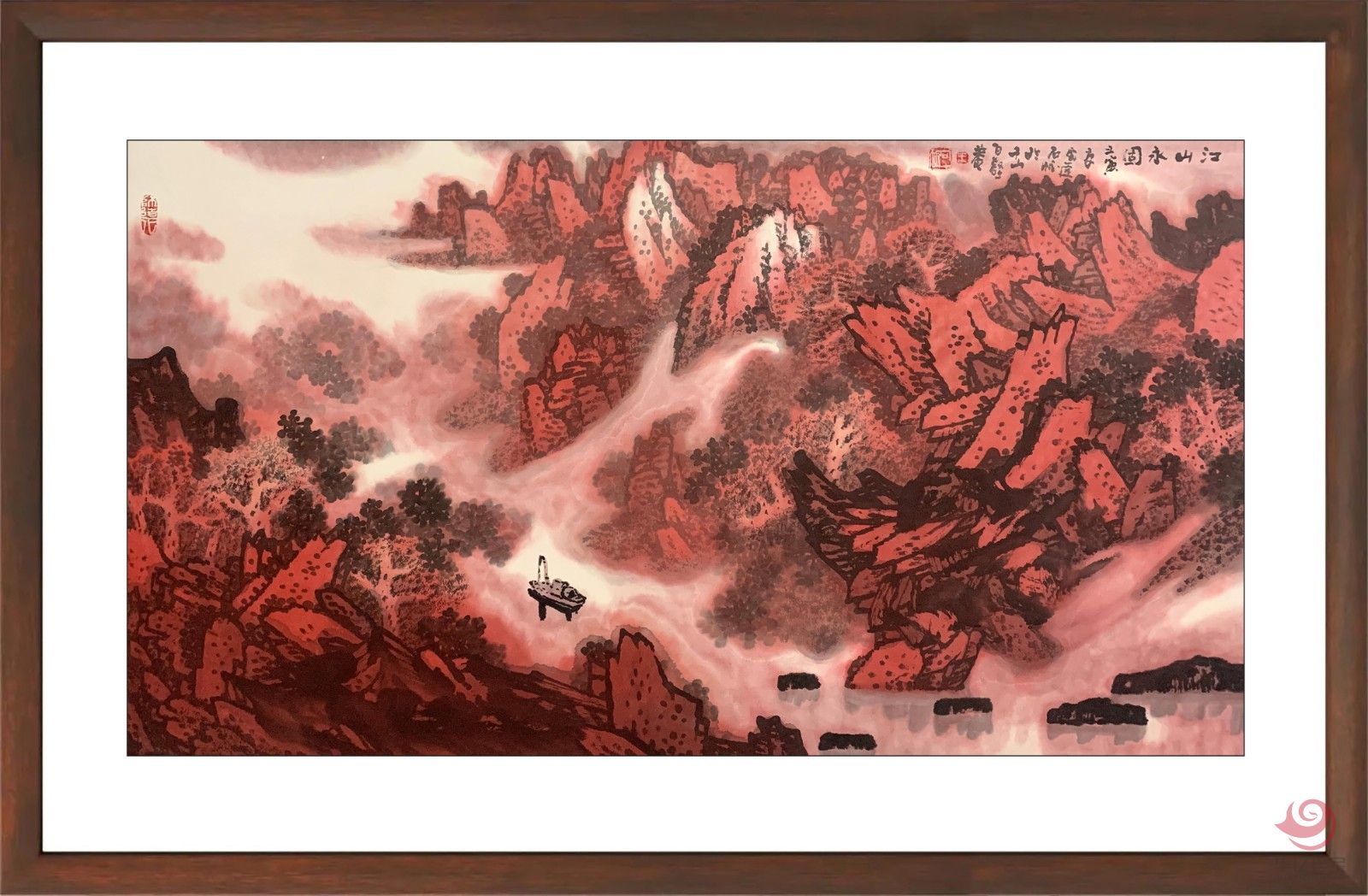 江南雪流派创始人 王石帆4平尺作品《江山永固》 江南雪流派创始人 王石帆4平尺作品《江山永固》