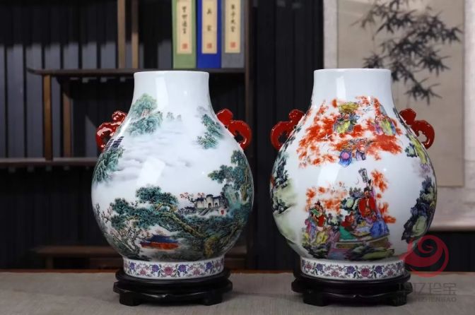 王怀俊瓷器《福禄双全》大师尊